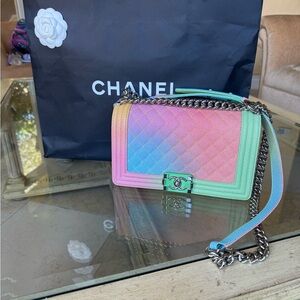 Chanel RAINBOW rare BOY BAG